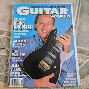 Vintage Guitar World Magazine Nov 1987 Mark Knopfler Dire Straits Whitesnake